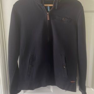 Ted Baker navy mens cotton zip up jacket. Mens size 3